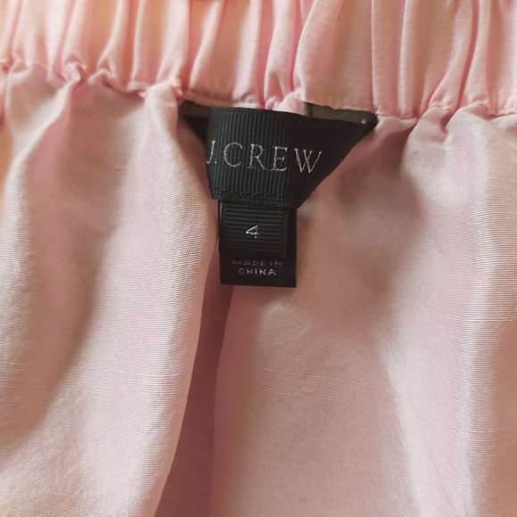 J CREW | Women's Off The Shoulder Silk Top Pink Size 4 - Picture 7 of 7